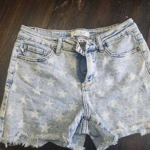 Judy Blue Star Jean Shorts